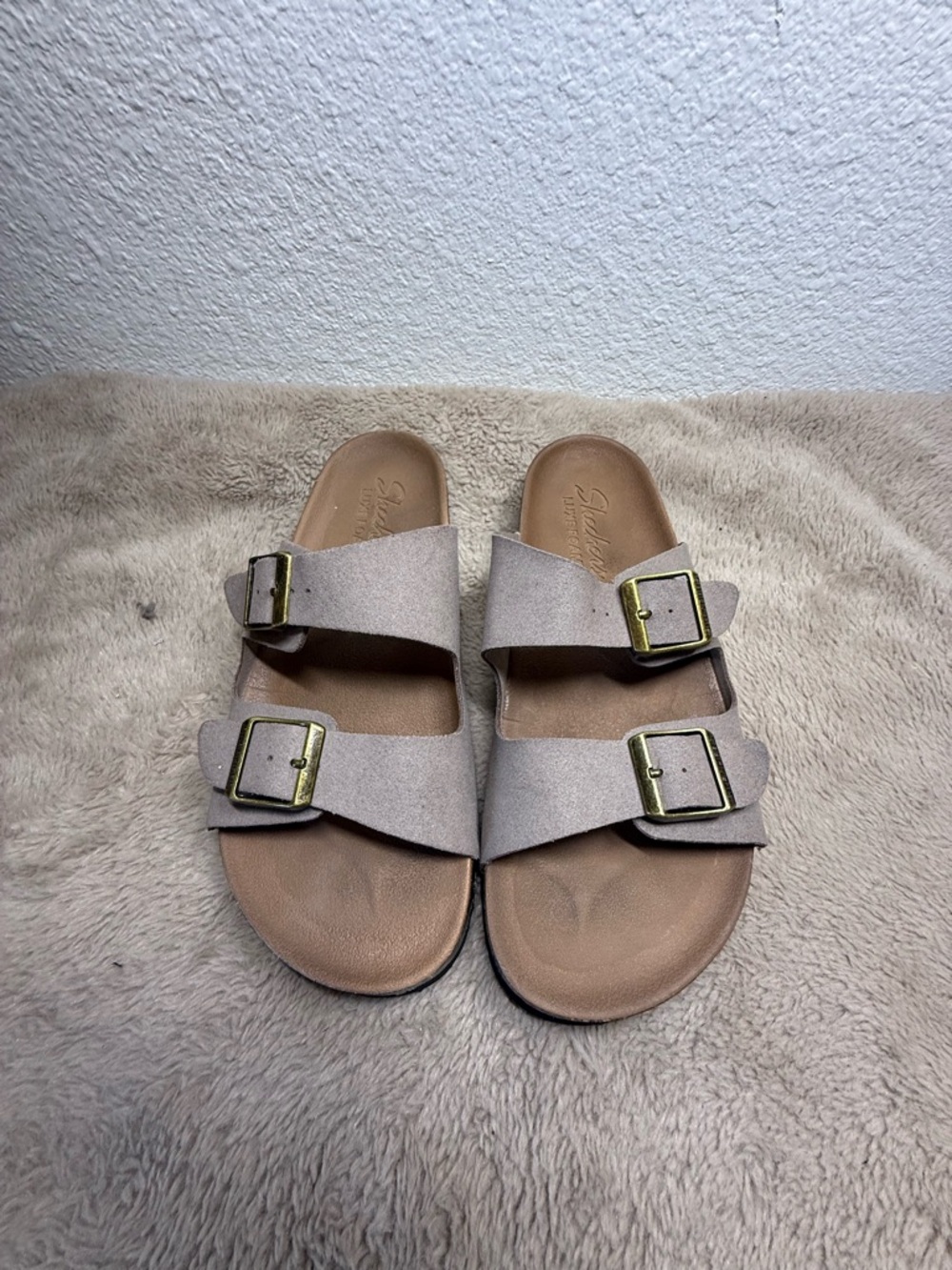 Skechers Granola Luxe Foam Relaxed Fit slide sandals